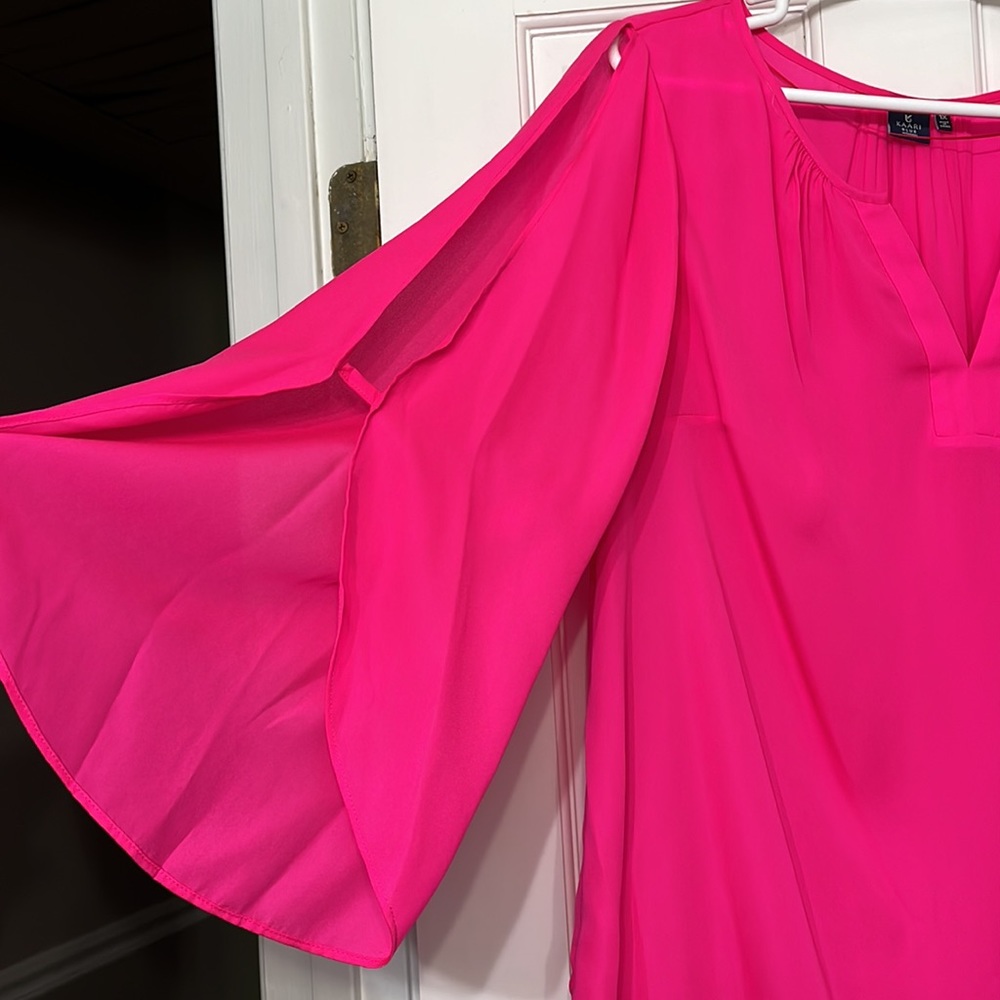 Hot Pink Blouse - Picture 2 of 4